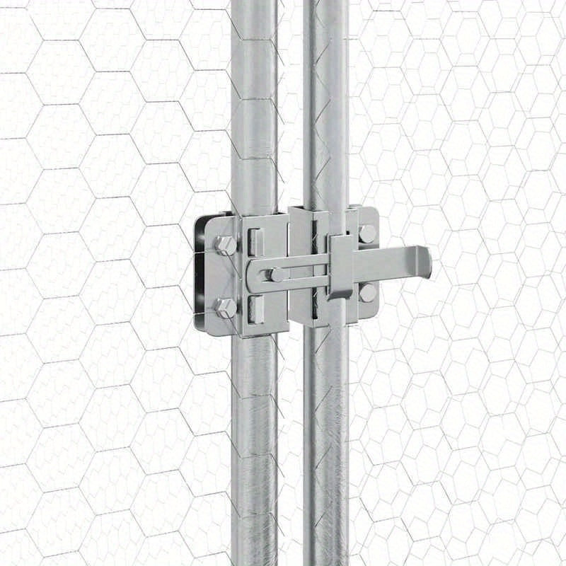 Dierenkooi – Konijnenhok – Knaagdierkooi – Kleine Dierenren – Huisdierenkooi – Metalen Frame – 400x105x182 cm – Weerbestendig – Veilig Slot