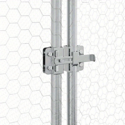 Dierenkooi – Konijnenhok – Knaagdierkooi – Kleine Dierenren – Huisdierenkooi – Metalen Frame – 400x105x182 cm – Weerbestendig – Veilig Slot