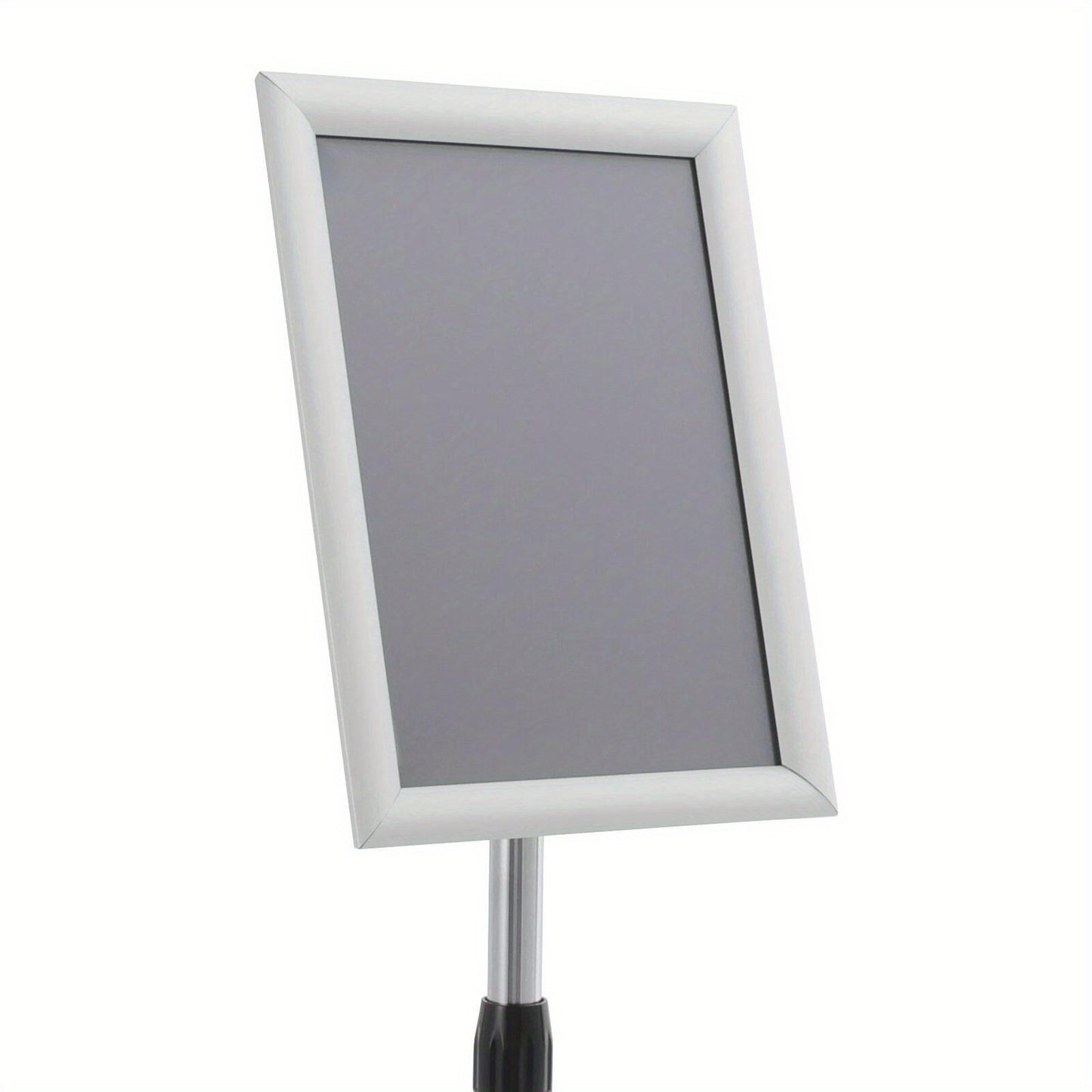 Folderhouder – Brochurehouder – Folderrek – Reclamehouder – Display – Verstelbare Hoogte 80-130 cm – RVS en PVC