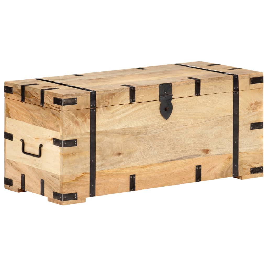 Vidaxl Storage Chest Storage Furniture Blanket Chest Box Storage Box Storage Boxes Blanket Boxes Treasure Chest Boxes Massif Mango Wood