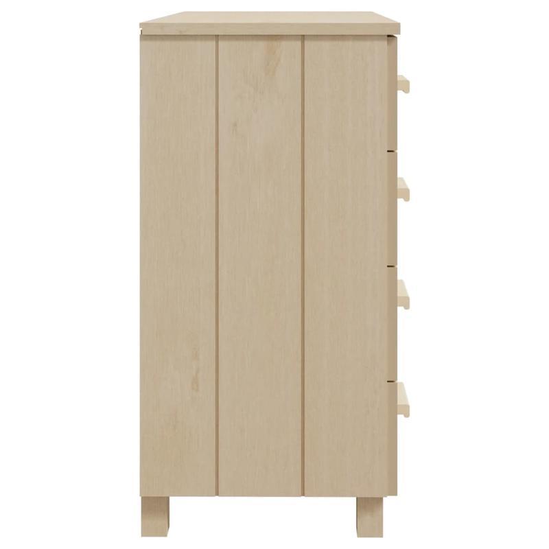 Sideboard HAMAR 79x40x80cm solid pine wood honey brown