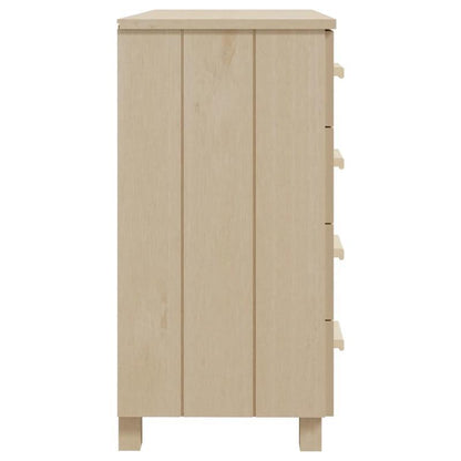 Sideboard HAMAR 79x40x80cm solid pine wood honey brown