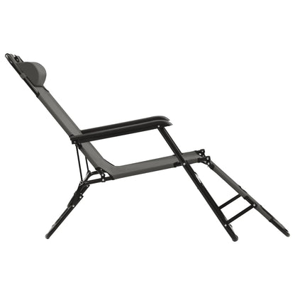 Verstelbare Ligstoel – Ligbed – Tuinstoel – Loungestoel – Balkonstoel – Katoenen Bekleding – Waterafstotende Kap