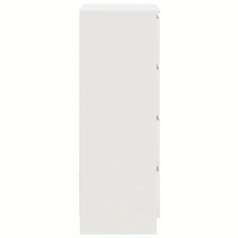 Dressoir – Kast – Opbergmeubel – Ladekast – Sideboard – Wit – Compact 37,5x35x99 cm – Hoogwaardige Hout & Kunstplaat