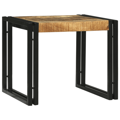 2-Delige Coffee Table Set Massief Ruw Mangowood Removable, Suitable for Indoor Use And Suitable for All Seasons