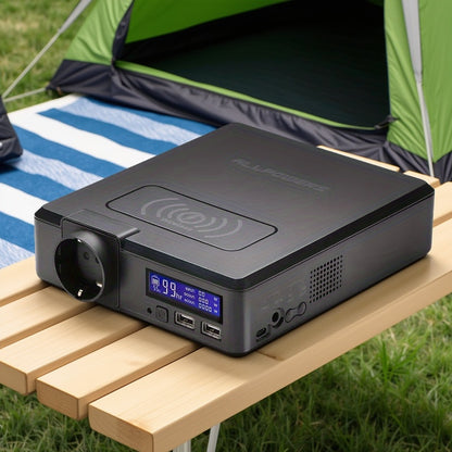 Draagbare Powerbank – Powerstation – Externe Accu – Mobiele Oplader – Solar Generator – 154Wh 200W – Draadloos Opladen – AC Uitgang
