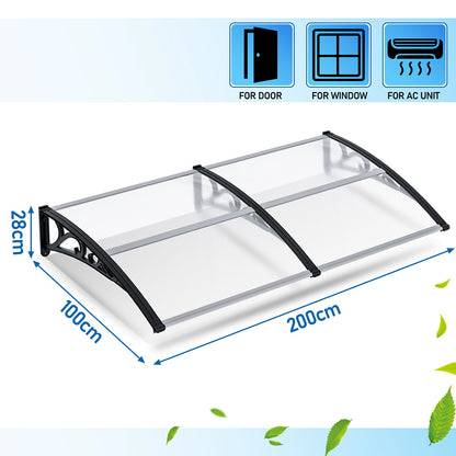Outdoor Door Awning – Weatherproof Canopy for Doors, Windows & Balconies, Stylish Rain & Wind Protection, Safe Anti-Slip Entrance Cover