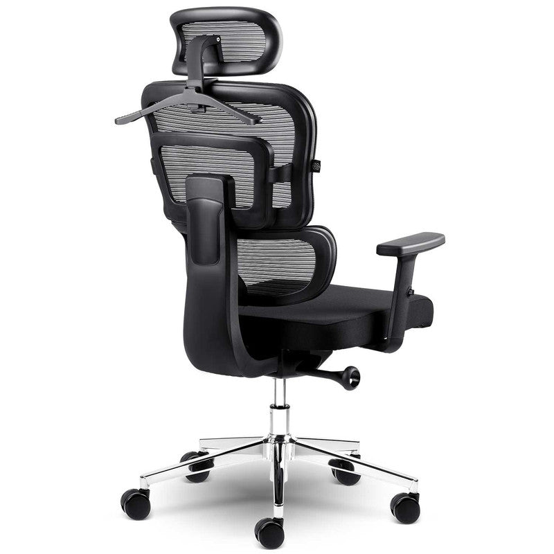 Bureaustoel – Office Chair – Gamingstoel – Bureaukruk – Draaistoel – Ademend Mesh Rugoppervlak – Verstelbare Zithoogte 44-52 cm - Zwart