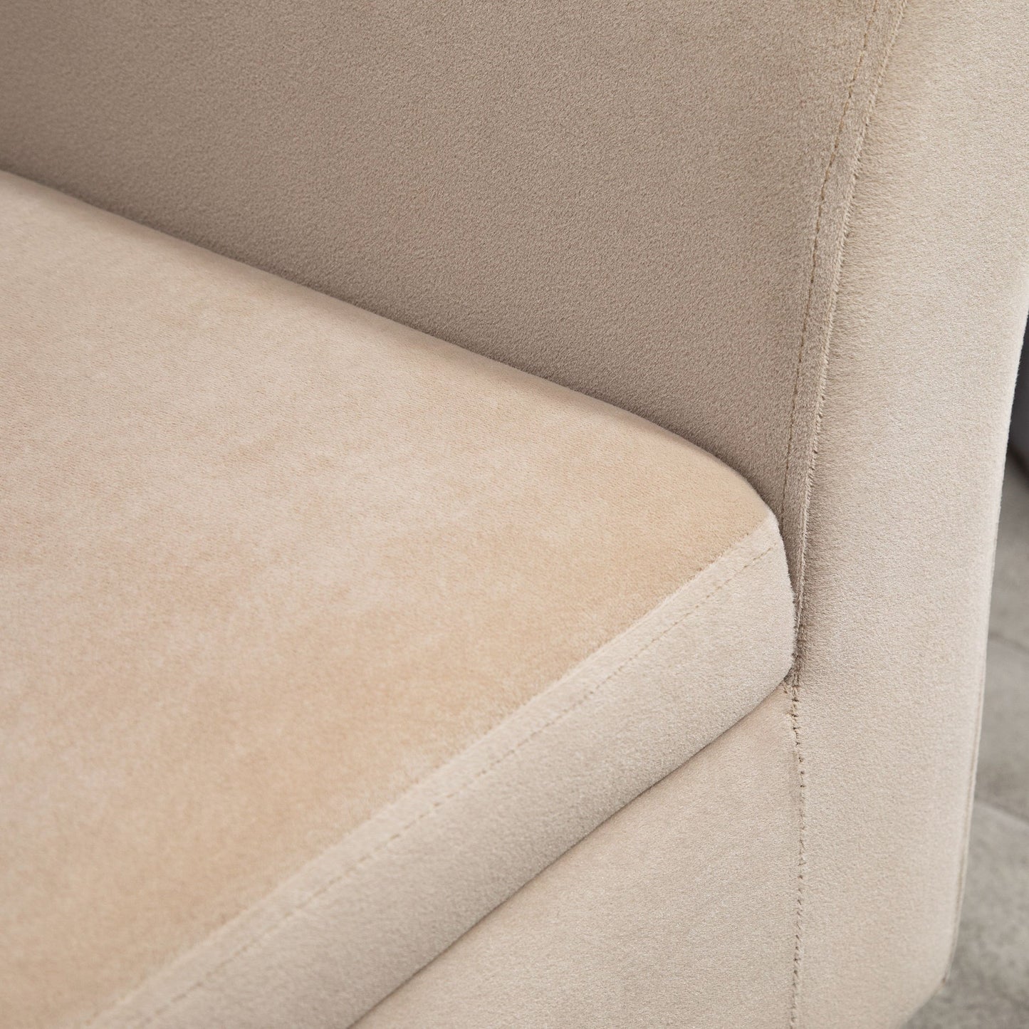 Opbergbank – Opbergbankje – Bankje – Zitbank – Opbergmeubel – Beige – Fluweel Polyester – Stevige Rubberen Poten – 111,5x41x65 cm