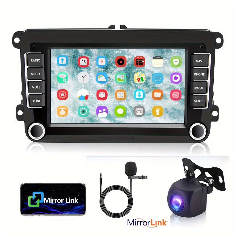 Multifunctioneel Autoradio Systeem – Android Autoradio – Navigatiesysteem – Multimedia Speler – Inbouw Radio – 7 Inch Touchscreen – Achteruitrijcamera Met Nachtzicht