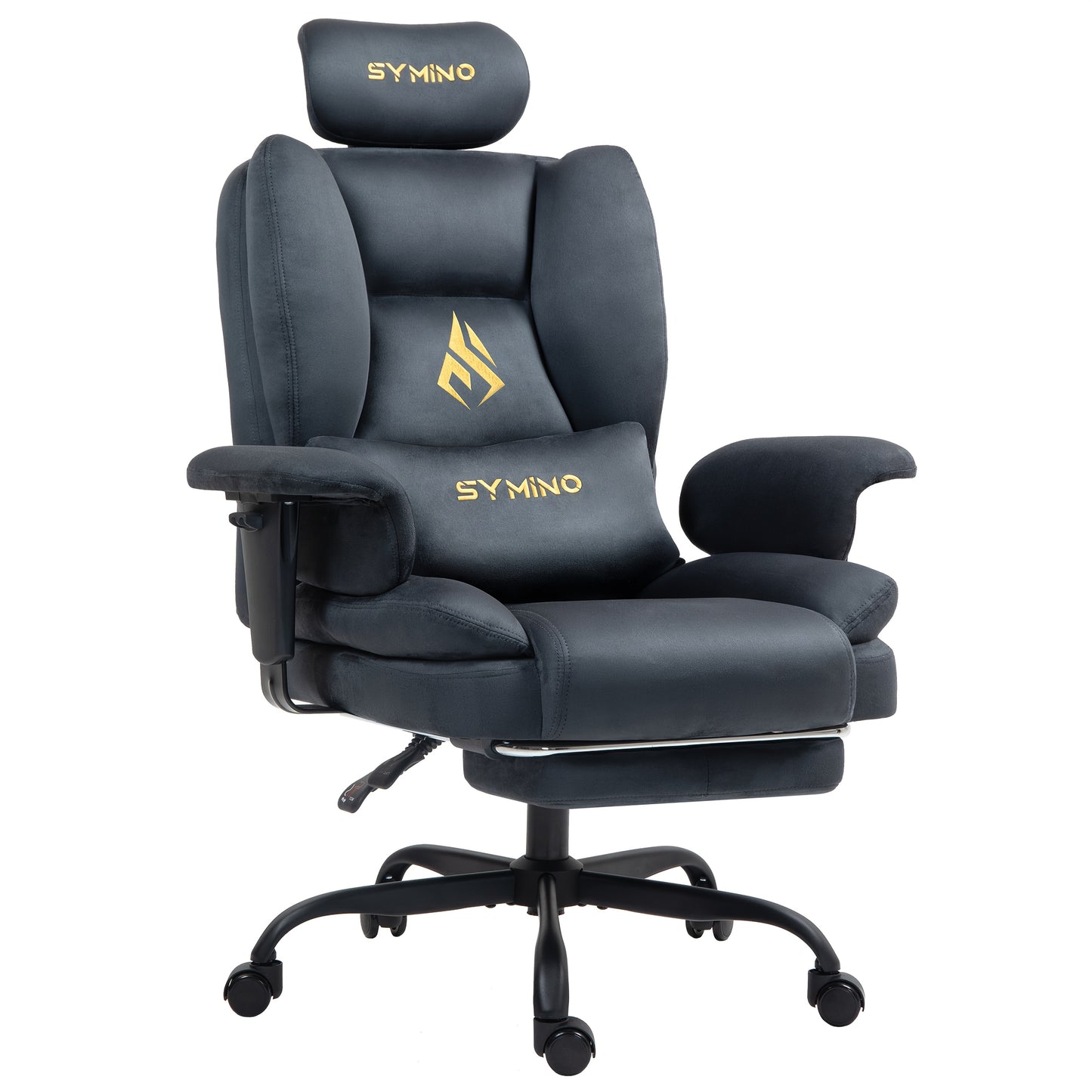 Bureaustoel – Office Chair – Werkstoel – Bureaustoel Ergonomisch – Stoel Thuiswerken – Grijs – Memory Foam Zitting – Open Rugleuning Met Ventilatie