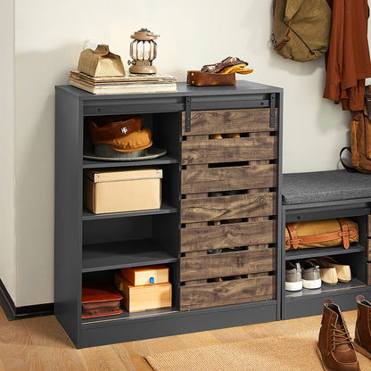 Kast – Ladekast – Opbergkast – Dressoir – Ladenkast – Wit – 5 Lades – Compact 74x40x91 cm