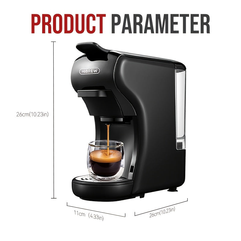 4-in-1 Koffiemachine – Espresso Machine – Capsule Koffiezetter – ESE Pod Machine – Cappuccino Maker – 19 Bar Pomp – Compact Design