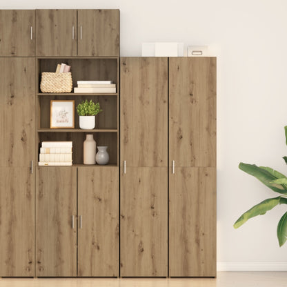 Opbergkast – Bergkast – Kasten – Opbergrek – Highboard – Artisan Oak Houtlook – Compact 40x42,5x185 cm – Stijlvol en Duurzaam