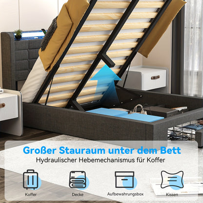 Gestoffeerd Bed C054 – 90x200 cm – Zacht Gewatteerd voor Comfort en Stijl