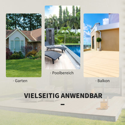 Bistroset – Tuinset – Balkonset – Tuinmeubel – Tuintafelset – Polyrattan – Compact – Voor 2 Personen – Grijs