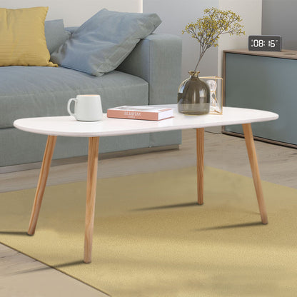 Lage Tafel – Bijzettafel – Salontafel – Sofa Tafel – Centrale Tafel – Massief Eikenhouten Poten – 110x50x45 cm