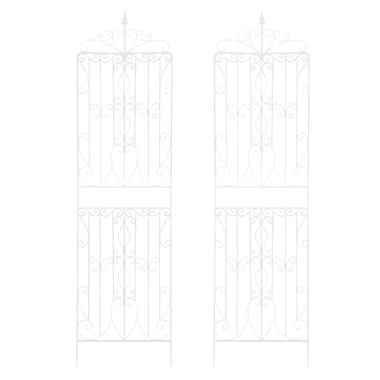 Garden Trellises, Iron Garden Trellis, 2pcs Trellises