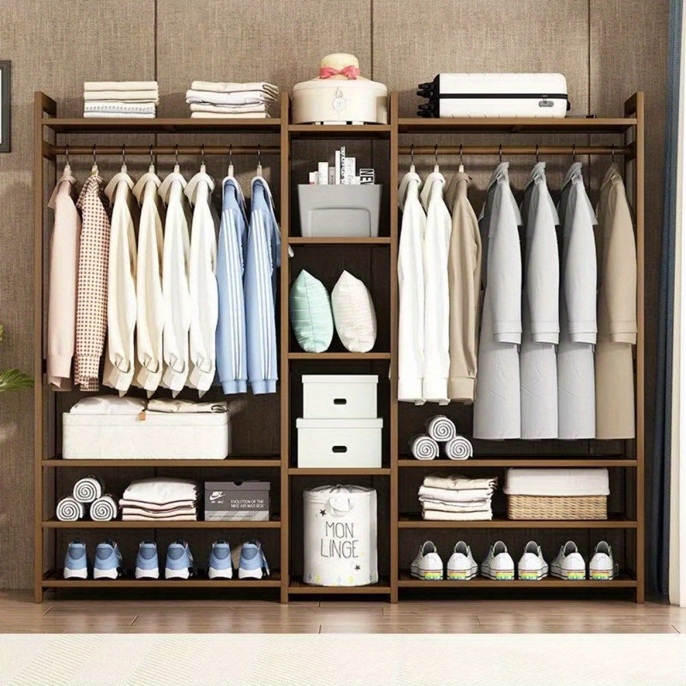 Kledingrek – Garderoberek – Dressboy – Kledingstandaard – Vrijstaand – Bamboe en Hout – Duurzaam & Lichtgewicht