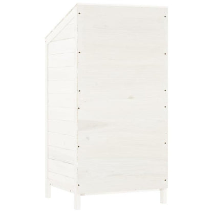 Buitenopberghut – Tuinkast – Tuinberging – Buitenberging – Opbergkast – Compact Formaat – Stevig Stalen Frame – Koperen Dak – Diep Bruin – 55x52x112 cm – Weerbestendig Design