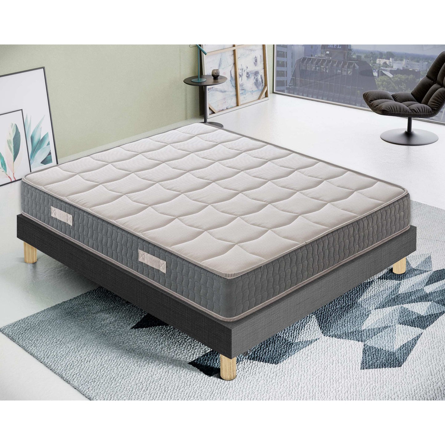 Traagschuimmatras – Memory Foam Matras – Topmatras – Matras 120x190 – Matrassen – 21 cm Hoogte – Thermoregulerend Memory Foam – 9 Comfortzones voor Stevige Ondersteuning