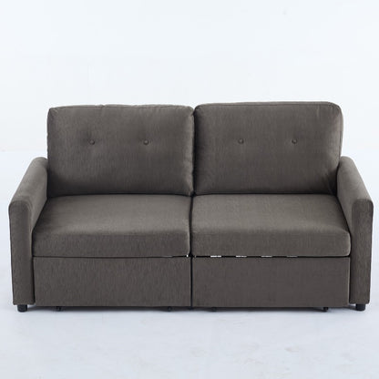 Bankstel – 2-zitsbank – Loveseat – Zitbank – Compacte Sofa – Met Opbergruimte – Metalen Frame – Eenvoudig Schoon Te Maken