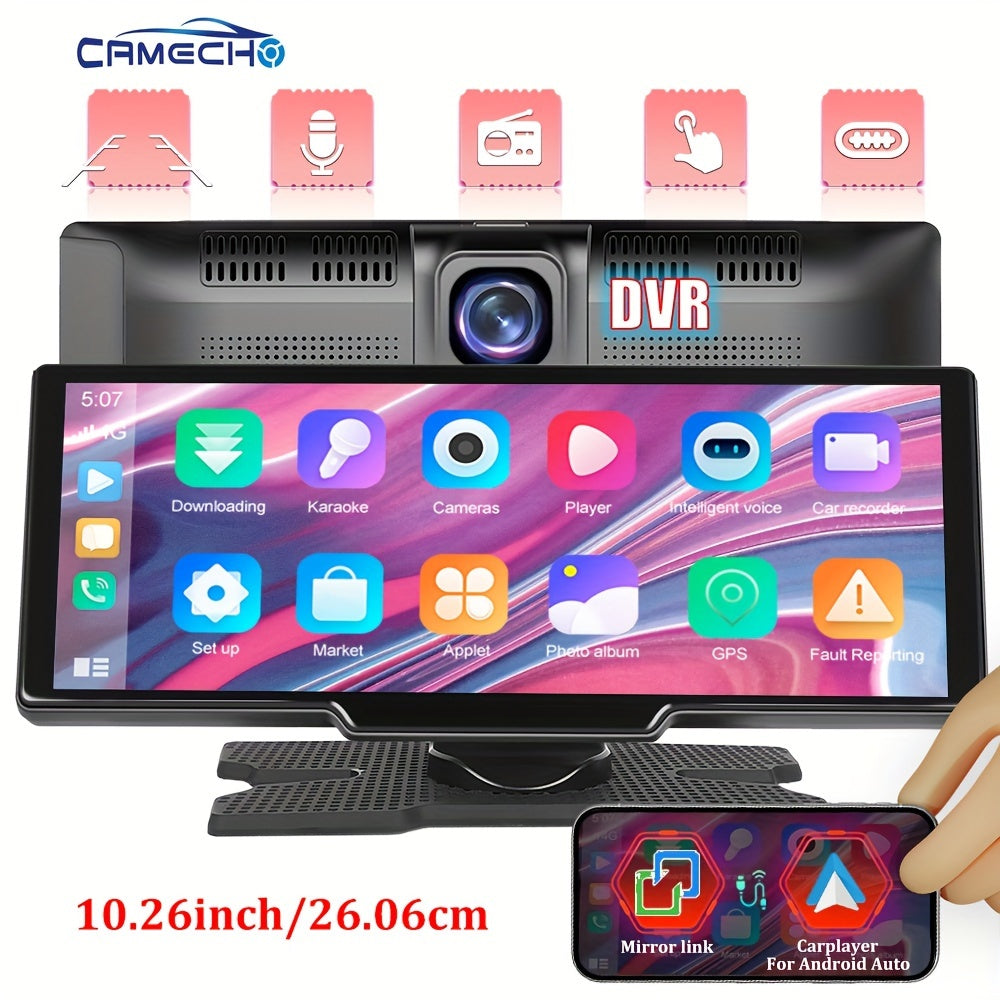 Android Car Radio – Multimedia Speler – Autoradio – Navigatiesysteem – Touchscreen Radio – 10 Inch Scherm – 2GB RAM + 64GB Opslag – Draadloze CarPlay & AHD Achteruitrijcamera