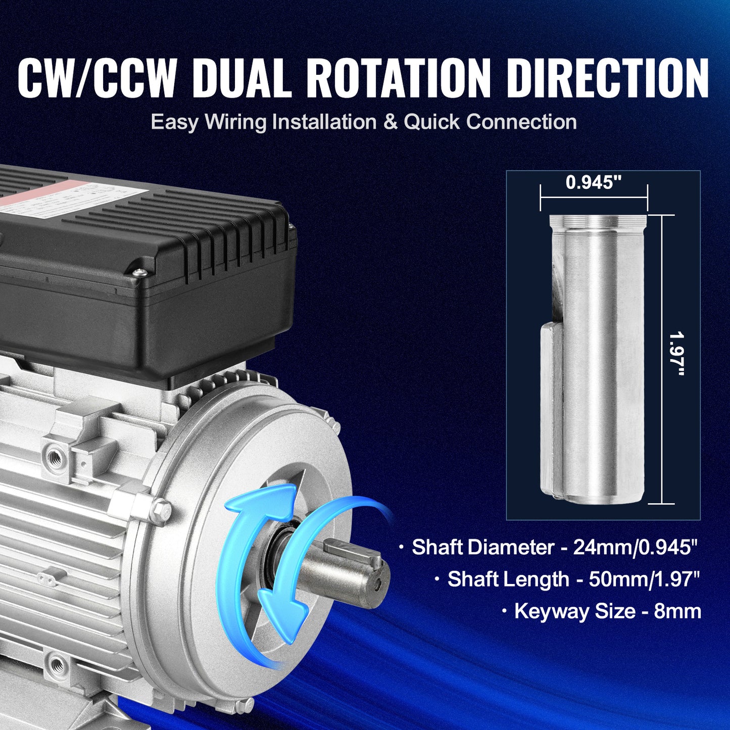 Elektromotor – Elektrische Motor – Motor – AC Motor – 1.1 kW Vermogen – 2800 RPM Toerental