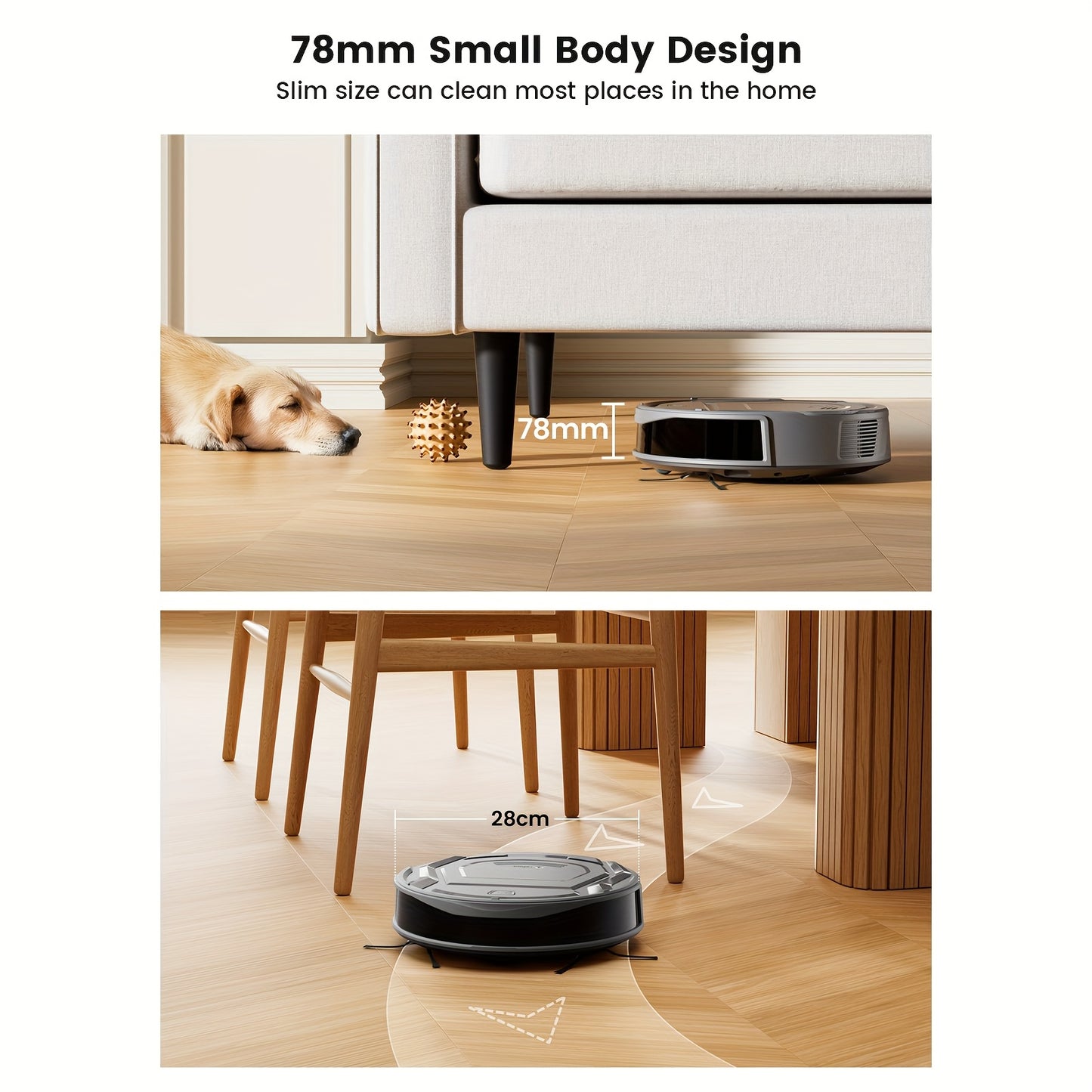 Robotstofzuiger – Dweilrobot – Stofzuigrobot – Automatische Stofzuiger – Draadloze Zuigrobot – 4000 Pa Zuigkracht – Slimme Navigatie Met Wifi & Alexa