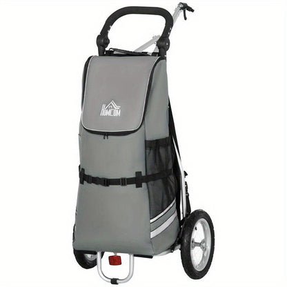 Transportkar Opvouwbare Kar Boodschappenwagen Tuinkar Pakketkar – Extra Grote Laadruimte – Stevig Metaalframe Met All-Terrain EVA Wielen
