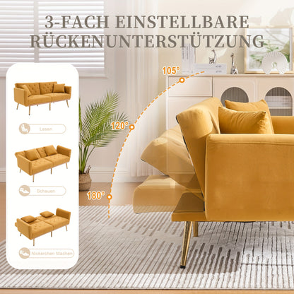 Multifunctionele Slaapbank – Slaapbank – Bedbank – Loungesofa – Modulair Bankstel – Grijs – Wisselbare Chaise Lounge – Opbergruimte Onder Zitting – Bamboe Frame
