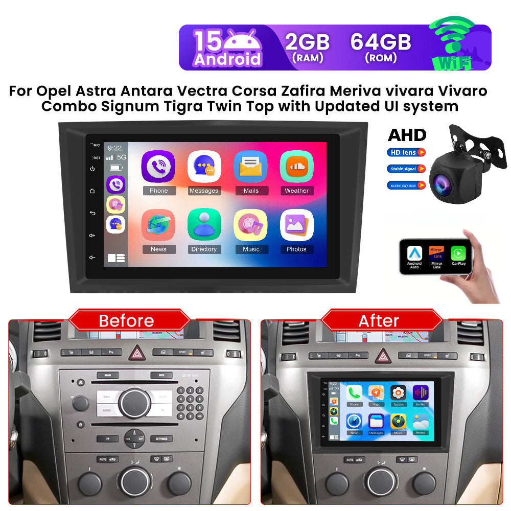 Auto-entertainmentsysteem – Car Stereo – Multimedia Speler – Autoradio – MP5 Speler – 7 Inch HD Touchscreen – Ingebouwde GPS Navigatie en Bluetooth