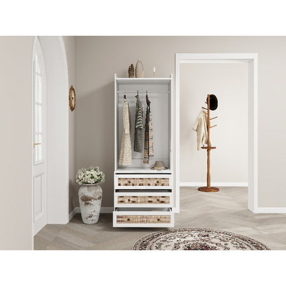 Eetkamerstoelen Set – Stoelen – Designstoelen – Zijstoelen – Kuipstoelen – 2 stuks Wit & Rood – Kunstleer Bekleding – Ergonomisch Comfort – Metal Frame