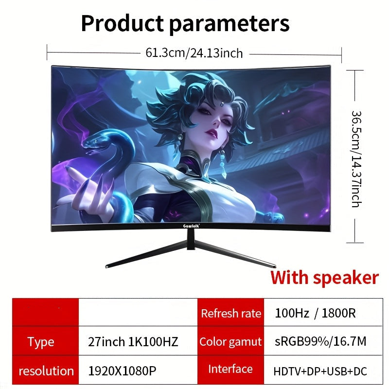 Gamingmonitor – Curved Monitor – Ultra Wide Monitor – PC Monitor – 34 Inch – QHD 3440x1440 – 165Hz Verversingssnelheid