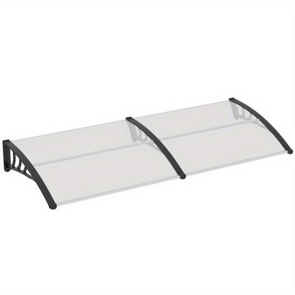Deurkapje – Deurafdak – Deuroverkapping – Regendoek – Afdakje – Transparant Polycarbonaat – 195x75x23 cm – UV-Bescherming en Weerbestendig