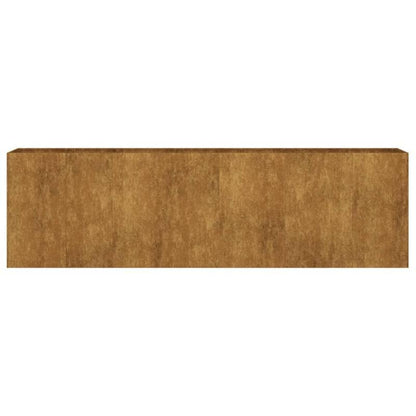 Plantenbak – Bloembak – Tuinbak – Moestuinbak – Kweekbak – Cortenstaal – Verhoogde plantenbak 280x40x80 cm – Weerbestendig en Duurzaam