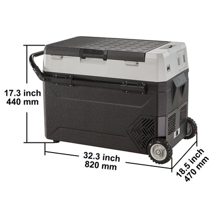 Koel- En Vrieskast – Compacte Koelbox – 12V Koelkast – Mobiele Koelvrieskast – Snel Koelen – Stil En Energiezuinig