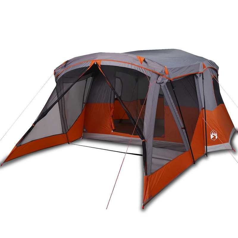 4-persoonstent – Kampeertent – Koepeltent – Iglo Tent – Festival Tent – Oranje Kleur – Duurzaam Polyester – Voorzien Van Voorkamer