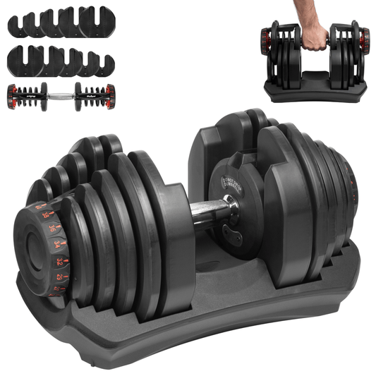 Dumbbell – Halter – Verstelbare Halter – Gewicht – Krachttrainer – Verstelbaar tot 40 kg – Gietijzer met Kunststof Coating