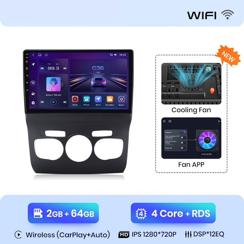 Multimedia Speler – Autoradio – Navigatiesysteem – Android Auto – Touchscreen – 10 Inch Scherm – Wi-Fi Verbinding – Achteruitrijcamera Ondersteuning
