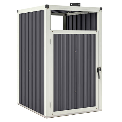 Afvalbak Opbergbox – Afvalcontainer Behuizing – Afvalcontainer Kast – Buitenafvalbak Opbergbox – Afvalbak Schuur – Voor 1x 240L Container – Gegalvaniseerd Staal – Weerbestendig Ontwerp