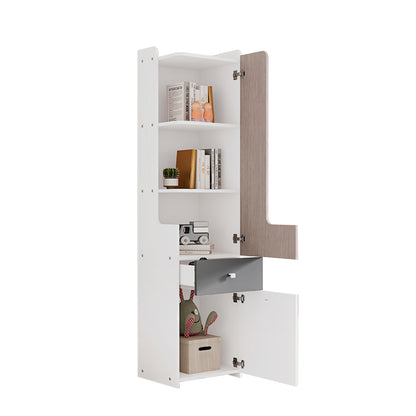 Boekenkast – Opbergkast – Vakkenkast – Kast – Dressoir – Meturen & Lades – Metalen Constructie – Compact Verticaal Design – 68,5 cm Hoog – 45 kg Draagvermogen