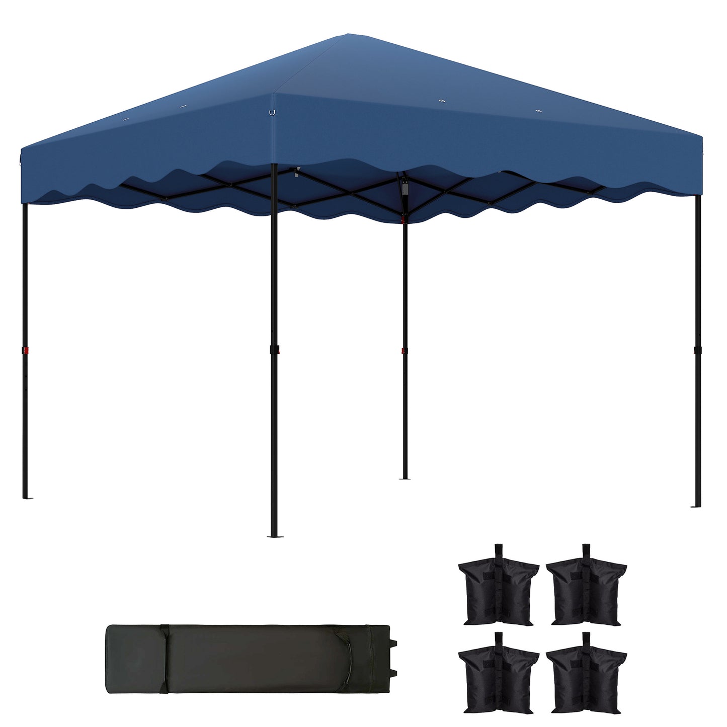 Partytent – Paviljoen – Feesttent – Tuinent – Vouwtent – 3x3 Meter – Waterdicht Oxford Stof Met UPF50+ UV-Bescherming