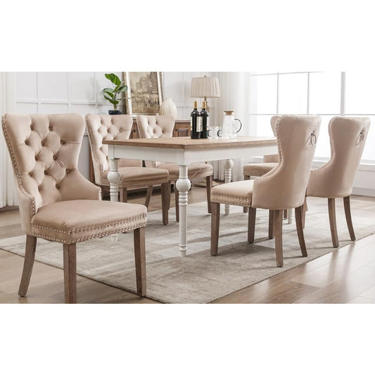 Eetkamerstoelen – Stoelen – Fauteuils – Zitmeubels – Zetels – Set van 2 Moderne Hoge Rugleuning – Comfortabele Velvet Bekleding – Ergonomisch Design