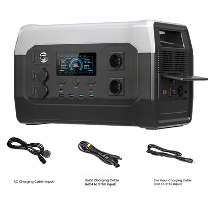 Powerstation – Draagbare Accu – Mobiele Generator – Backup Batterij – Noodstroom – 1800W Hoog Vermogen – 1024Wh Lifepo4 Batterij – Vouwbaar Zonnepaneel Optioneel