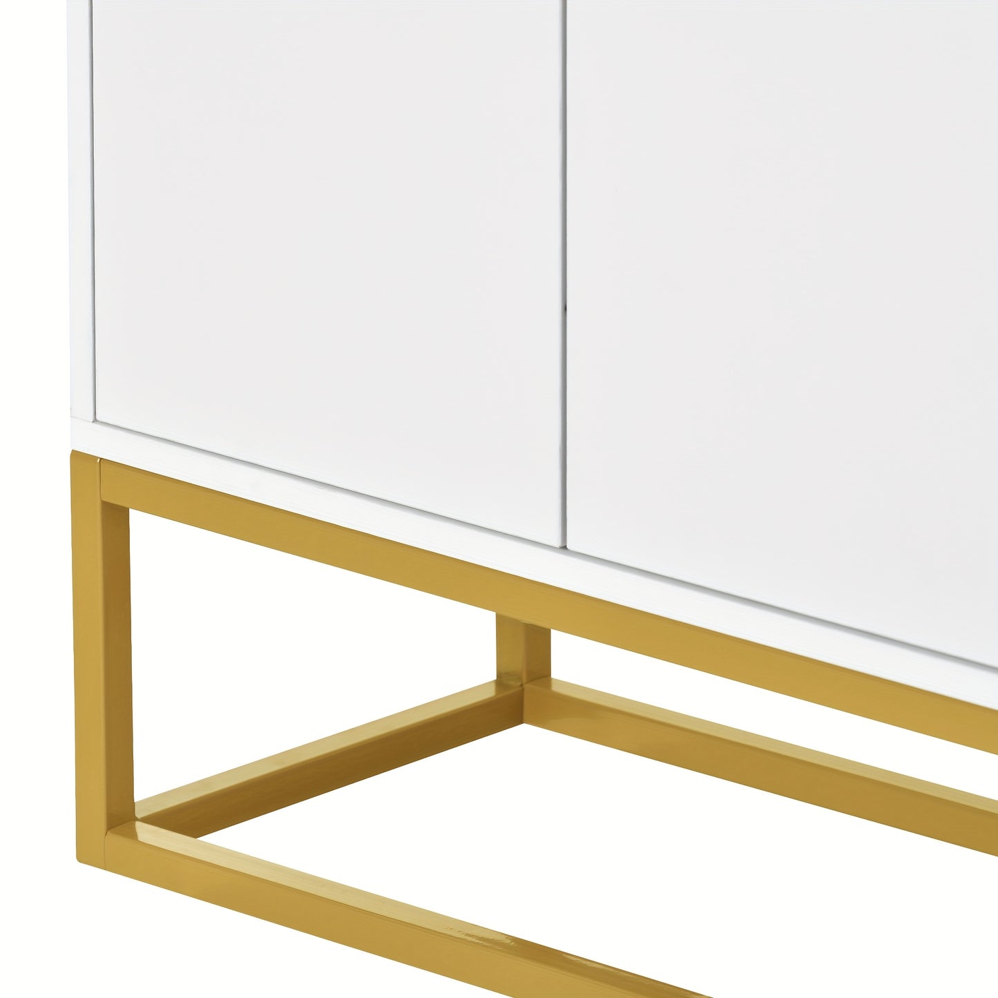 Dressoir – Sideboard – Kast – Opbergmeubel – Buffetkast – Wit – Handvatloos Design – Stevig Houten Materiaal