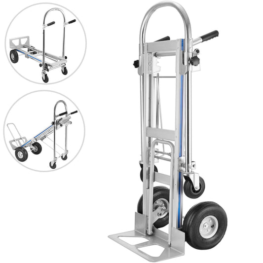 Vouwkar – Bolderkar – Transportwagen – Bolderwagen – Vouwkarretje – 3-in-1 Handkar – Aluminium Frame – Draagkracht 350 kg