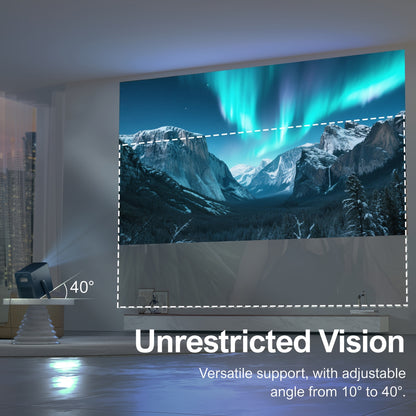 Beamer – Projector – Mini Beamer – Draagbare Beamer – Home Cinema Projector – Native 1080P Resolutie – Automatische Focus & 6D Keystone Correctie