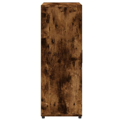 Sideboard Smoked Oak 60X31X84 Cm Wood-Based Material/Side Table/Storage Cabinet/Telephone Table/Cabinet/Storage Box. This Cabinet Offers Ample Storage Space And Can Neatly Store Various Everyday Items to Maintain Order in You