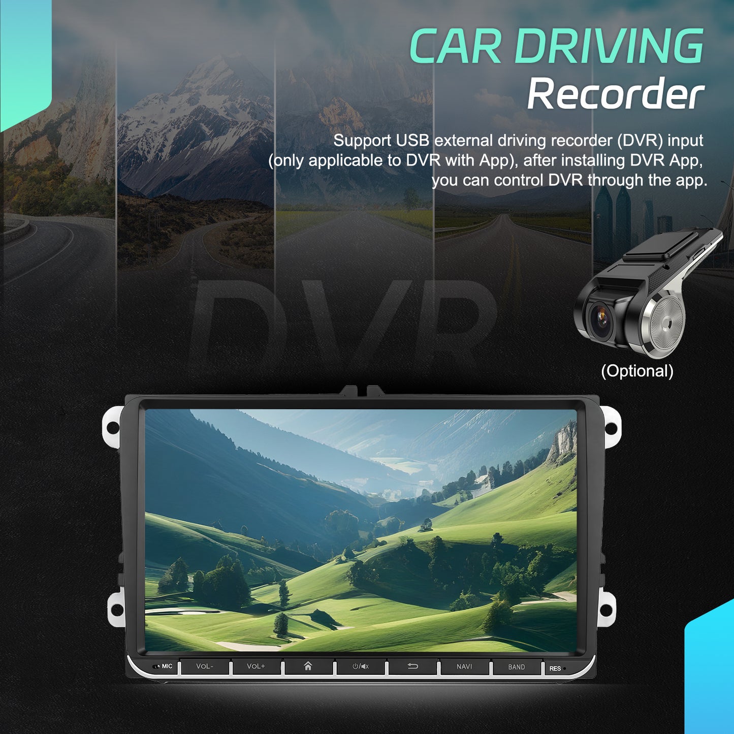 auto radio touchscreen – autoradio carplay android auto – draagbare autoradio gps navigatie – fm transmitter aux – 10,26 inch full hd scherm – draadloze carplay met 1080P achteruitrijcamera